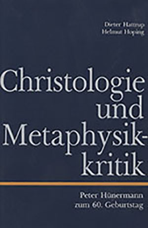 Cover: Christologie und Metaphysikkritik