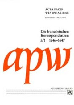 Cover: Acta Pacis Westphalicae, Serie II Abt. B