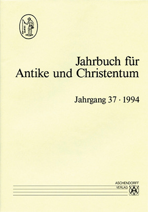Cover: Jahrbuch für Antike und Christentum