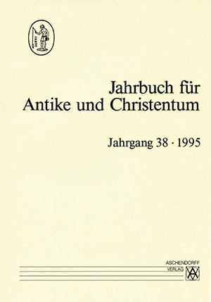 Cover: Jahrbuch für Antike und Christentum