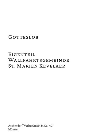 Cover: GOTTESLOB Ergänzungsheft