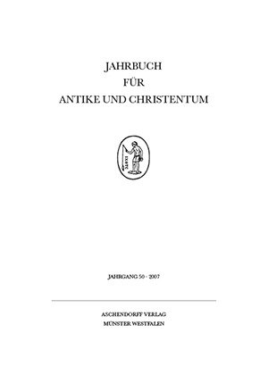 Cover: Jahrbuch für Antike und Christentum
