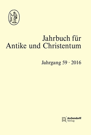 Cover: Jahrbuch für Antike und Christentum