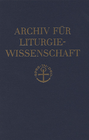 Cover: Archiv für Liturgiewissenschaft