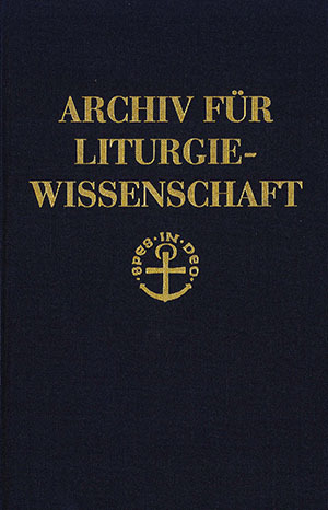 Cover: Archiv für Liturgiewissenschaft
