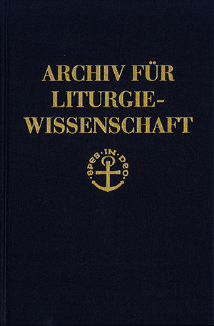 Cover: Archiv für Liturgiewissenschaft