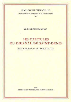 Cover: Les capitules du diumal de Saint-Denis