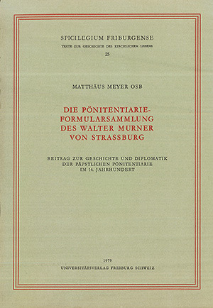 Cover: Die Pönitentiarie-Formularsammlung