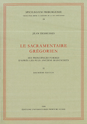 Cover: Le Sacramentaire Gregorien