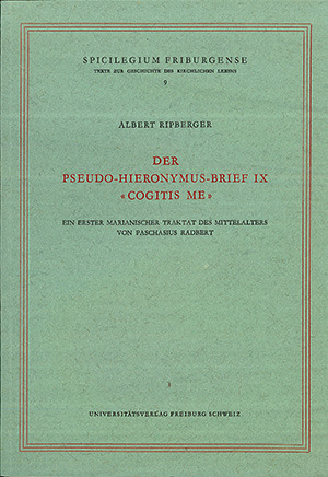 Cover: Der Pseudo-Hieronymus Brief IX »Cogitis Me«