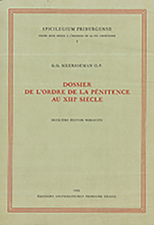 Cover: Dossier de l’ordre de la Pénitence au XIIIe Siecle