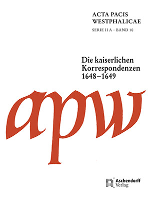 Cover: Acta Pacis Westphalicae