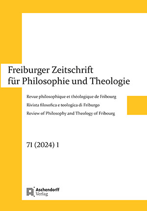 Cover: Freiburger Zeitschrift 71/2024, Heft 1