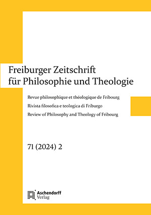 Cover: Freiburger Zeitschrift 71/2024, Heft 2