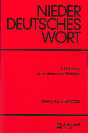 Cover: Niederdeutsches Wort 61/62