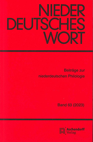 Cover: Niederdeutsches Wort 63