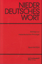 Cover: Niederdeutsches Wort 64 – 2024