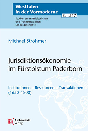 Cover: Jurisdiktionsökonomie im Fürstbistum Paderborn