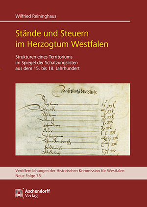 Cover: Stände und Steuern im Herzogtum Westfalen