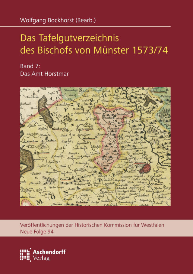 Cover: Das Tafelgutverzeichnis des Bischofs von Münster 1573/74