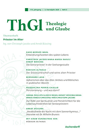 Cover: Theologie und Glaube, Heft 3 / 2025