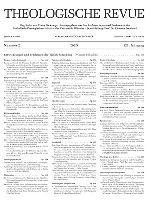 Cover: Theologische Revue 2025/2